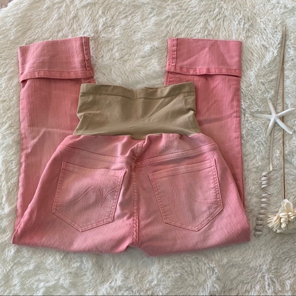 Motherhood Maternity Pink Crop Pants size Medium - Picture 4 of 6